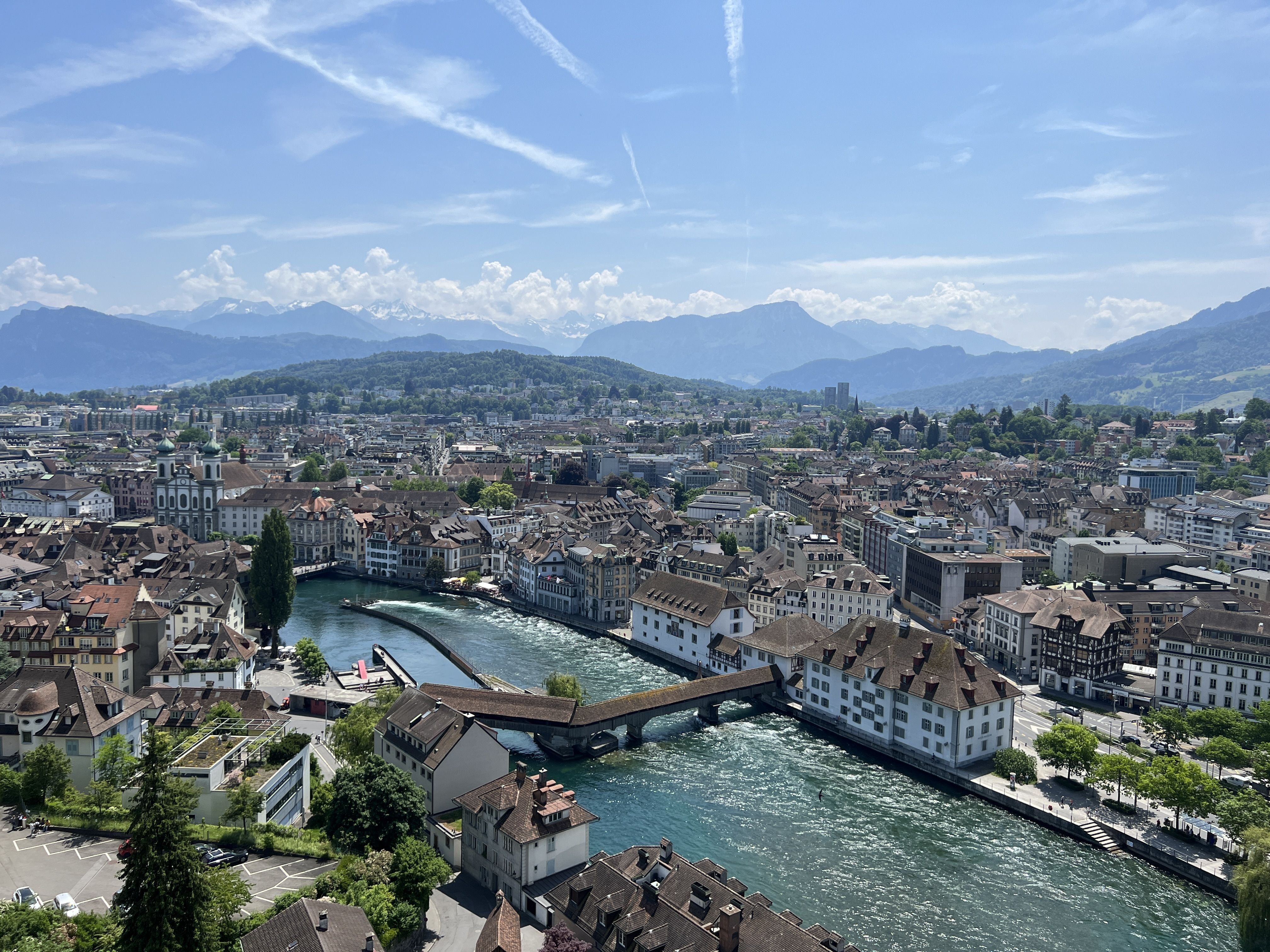View of the City of Lucerne from above