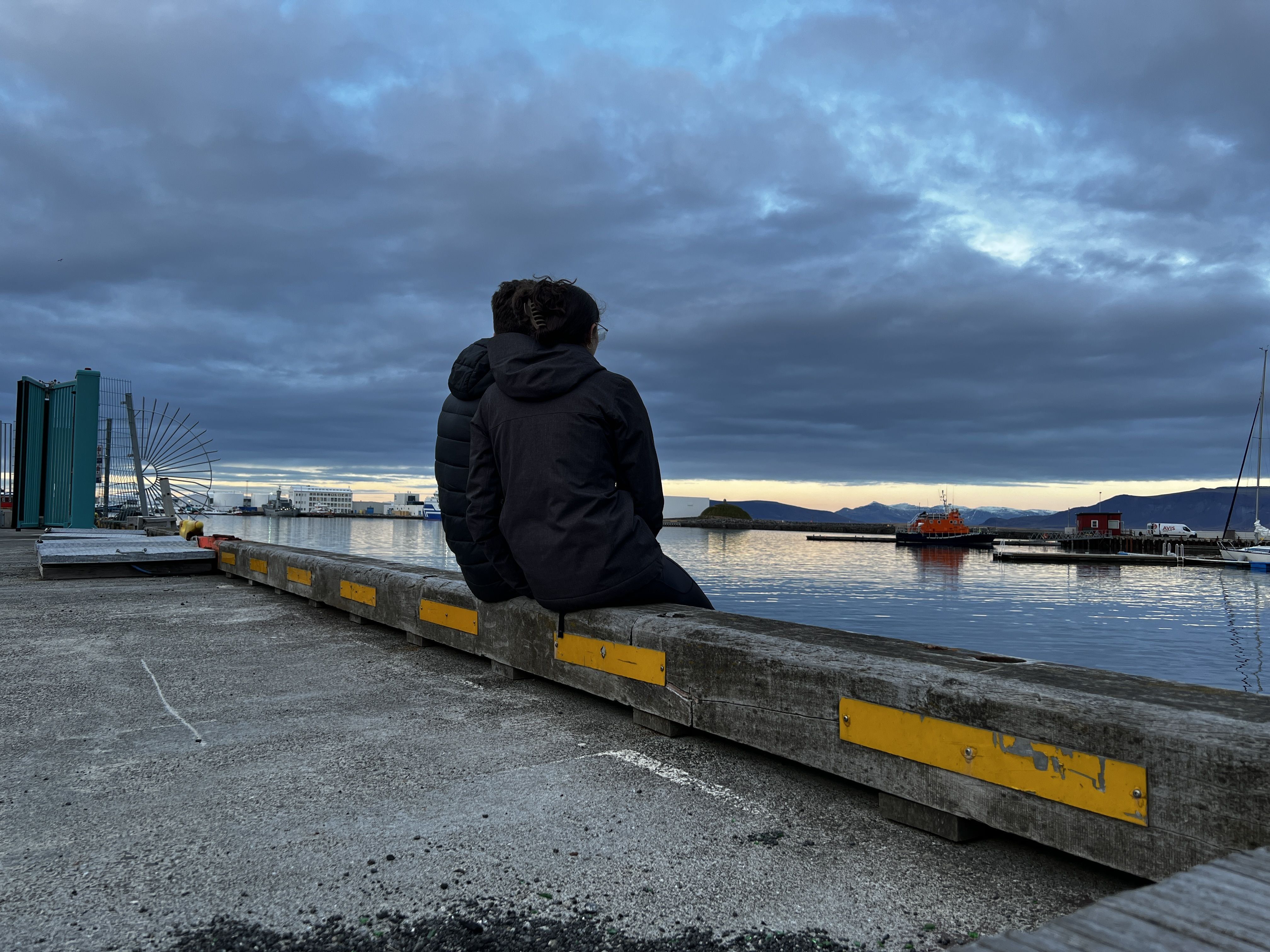 Us at Reykjavik Harbor